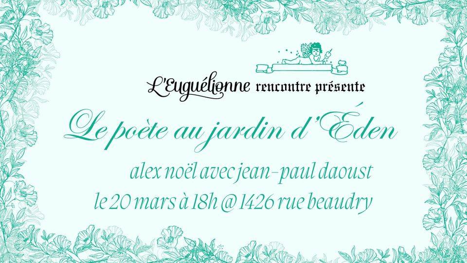 Affiche de l'évènement Le poète au jardin D'éden