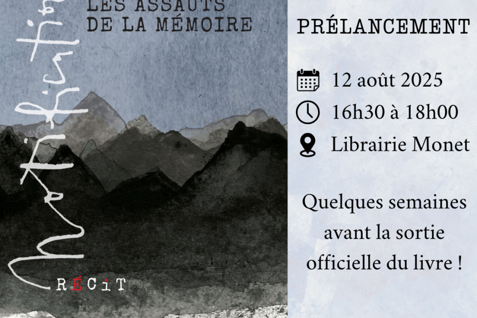 Affiche du lancement de Les assauts de la mémoire